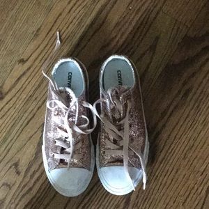 Nice Girls sparkly Converse Size 2